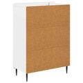 vidaXL Zásuvkový kabinet Biela 66 x 34,5 x 92 cm Kompozitné drevo