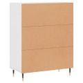 vidaXL Komoda biela 69,5x34x90 cm kompozitné drevo