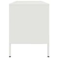 vidaXL TV skrinka biela 100,5x39x50,5 cm oceľ