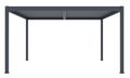 Bioklimatická pergola G21 Austin 4x4 m, antracitová hliníková