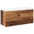 vidaXL skrinka pod umývadlo so vstavaným umývadlom Old Wood