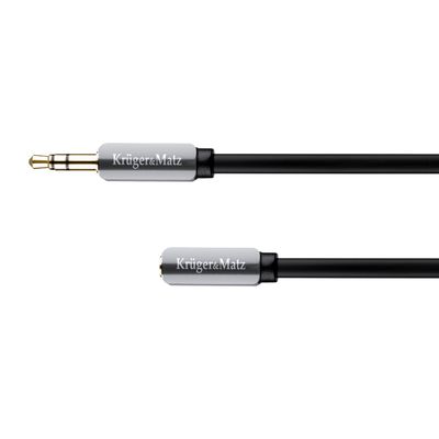 Kábel Jack 3,5 mm konektor/Jack 3,5 mm zdierka 3m KRUGER & MATZ KM0317