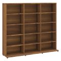 vidaXL CD skrinka hnedý dub 100x23x89,5 cm spracované drevo