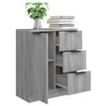 vidaXL Komoda sivý dub sonoma 60x30x70 cm spracované drevo