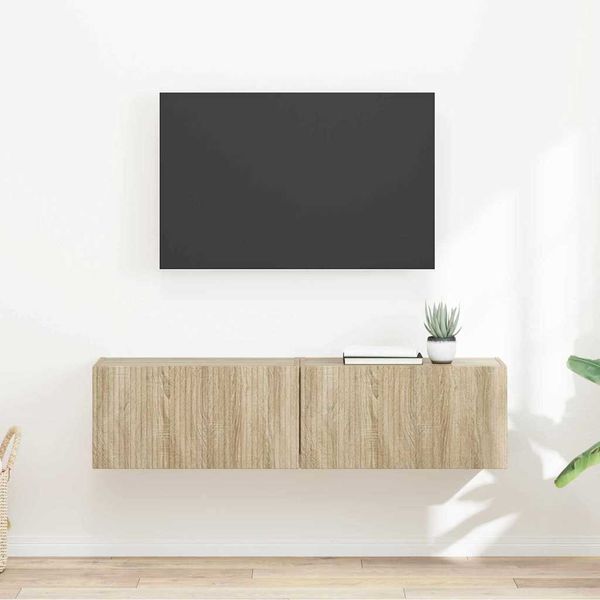 vidaXL TV nástenná skriňa Nástenný 2 pcs Sonoma 60 x 31 x 29,5 cm