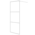 vidaXL Sprchová zástena biela 80x195 cm priehľadné ESG sklo