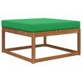 vidaXL Vankúš na vonkajšiu pohovku Polyester Zelená 80 x 80 cm