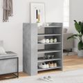 vidaXL Botník betónový 74,5x37,5x100 cm kompozitné drevo