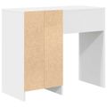 vidaXL Stôl Biela Kompozitné drevo 90 x 37,5 x 75 cm