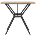 vidaXL Jedálenský stolík v tvare Y 80x80x75,5 cm borovica a oceľ