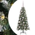 vidaXL Umelý vianočný stromček Zelená 120 cm PVC, plast a oceľ