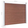 vidaXL Plotový panel WPC 180x146 cm hnedý