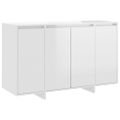 vidaXL Komoda lesklá biela 120x41x75 cm drevotrieska