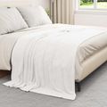 vidaXL Prikrývky na hodenie 6 ks Biela 150 x 200 cm 4.68 kg Flís