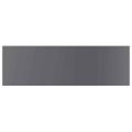 vidaXL Prídavné police 4 ks, lesklé sivé 80x20x1,5 cm, drevotrieska