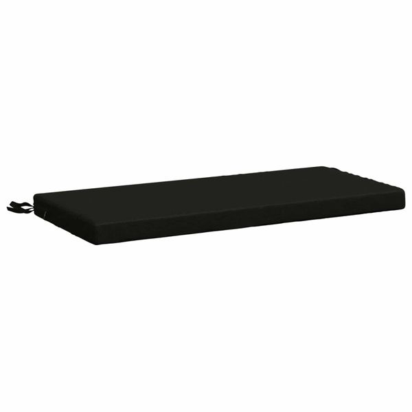 vidaXL Vankúš na lavičku SOEST 100% polyester Čierna 80 x 40 x 5 cm