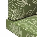 vidaXL Vankúš na vonkajšiu pohovku Polyester Design s listami