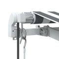 vidaXL Automaticky zaťahovacia markíza LED antracit a biela 350x250 cm