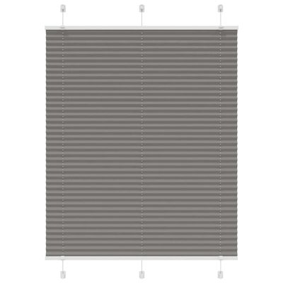 vidaXL plisovaná roleta antracitová 105x150 cm Šírka látky 104,4 cm