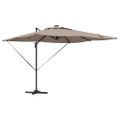 vidaXL Slnečník 286 x 284 x 270 cm Hliník a polyester Obdĺžnikový