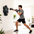 Elektronický boxerský terč HMS TB30 s LED, Bluetooth a rukavicami (Music Boxing Machine)