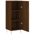 vidaXL Komoda hnedý dub 34,5x34x90 cm spracované drevo