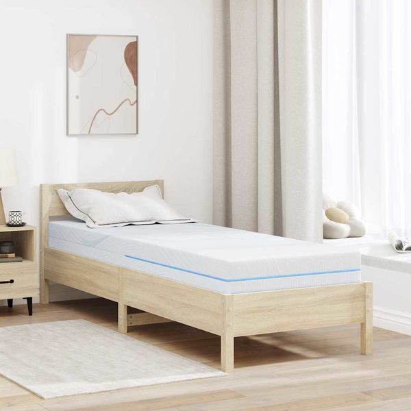 vidaXL Matrac Stredne tvrdý 70 x 200 cm Biela