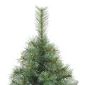 vidaXL Umelý vianočný stromček s 300 LED-i Zelená 210 cm PE a PVC