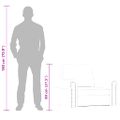 vidaXL Kreslo sivé 60 cm umelá koža