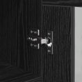 vidaXL Servírovacia skriňa Čierny dub 34 x 34.5 x 90 cm