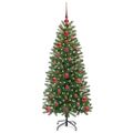 vidaXL Umelý vianočný stromček Zelená 120 cm PE a PVC