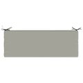 vidaXL Vankúš na lavičku SOEST 100% polyester Sivá 110 x 40 x 8 cm