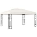 vidaXL Altánok 3x4 m, krémový, látka