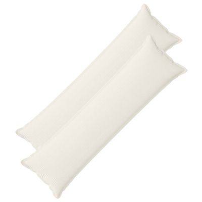 vidaXL Poťah na podložku 2 ks HOUTEN Krémová 40 x 145 cm manšestr