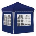 vidaXL Prístrešok na párty 195 x 195 x 245 cm Modrá Oxfordská látka