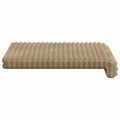 vidaXL Vankúš na lavičku 4 ks Pl plush kord Sivohnedá Hĺbka 35 cm