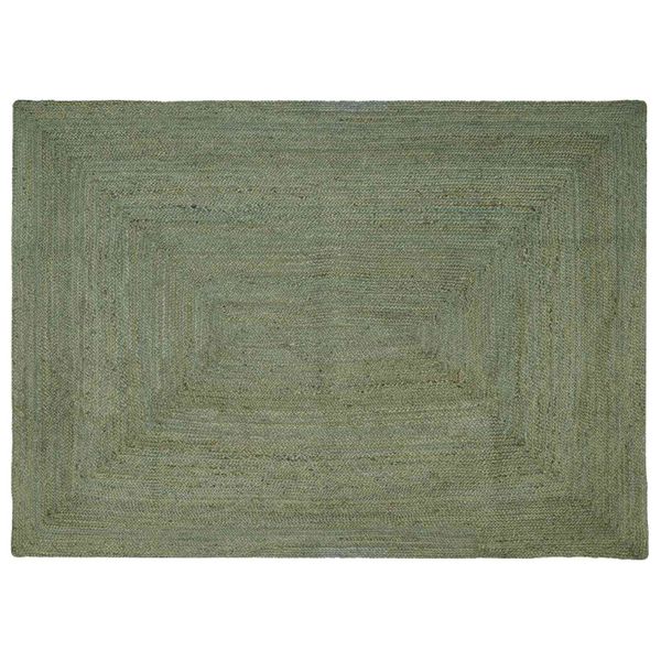 vidaXL Kusové koberce Obdĺžnikový Olivovo zelená 160 x 230 cm Juta