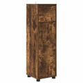 vidaXL Sada kúpeľňového nábytku 4 ks Dymová dub 30,5 x 30 x 195 cm