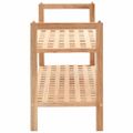 vidaXL Regál na topánky z masívneho orechového dreva 69x26x40 cm