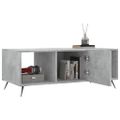 vidaXL Konferenčný stolík betónovo sivý 102x50x40 cm kompozitné drevo
