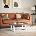 vidaXL Nohy konferenčného stolíka v tvare V, 2 ks, biele, 30 x (30-31,3) cm, oceľové