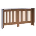 vidaXL Kryt radiátora 2 ks Sivá 152 x 19 x 81,5 cm Kompozitné drevo