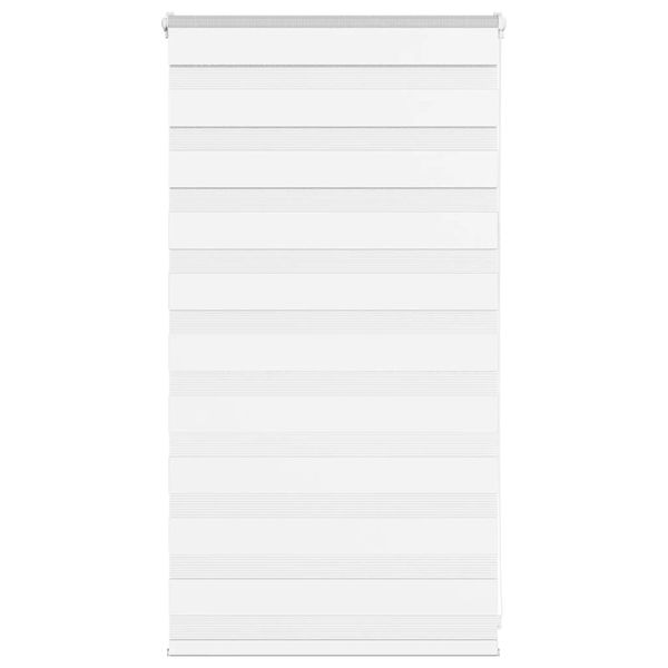 vidaXL Zebra roleta biela 70x100 cm šírka látky 65,9 cm polyester