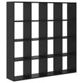 vidaXL Knižnica 16 úrovní 137,5 x 29 x 137,5 cm Kompozitné drevo