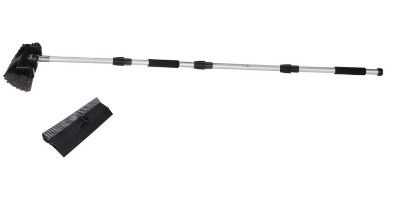 Průtokový kartáč na mytí auta se dvěma nástavci CAR DETAILING WASH BRUSH SET 2, 240cm SIXTOL