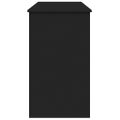 vidaXL Toaletný stolík so zrkadlom čierny 100x45x76 cm