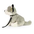 Plyšový pes husky s vodítkom 28 cm ECO-FRIENDLY