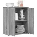 vidaXL Komoda sivá sonoma 60x31x70 cm kompozitné drevo