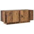TV skrinka vidaXL s LED osvetlením Staré drevo 200x35x40 cm