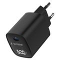 GEMBIRD Nabíjačka, USB-C, 60W, LCD, čierna